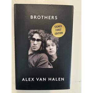 Alex Van Halen SIGNED BOOK Brothers FIRST EDITION Hardcover AUTOGRAPHED #2
